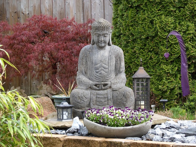 buddha jardin zen